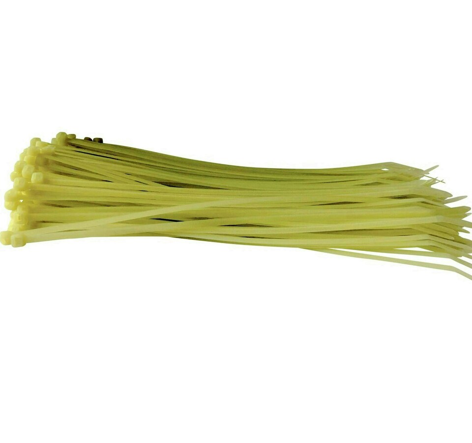 image 1 of Pack of 100 UV & Heat Resistant White Cable Ties