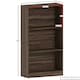 image 3 of Vida Designs Cambridge 3 Tier Medium Bookcase Display Storage, Walnut