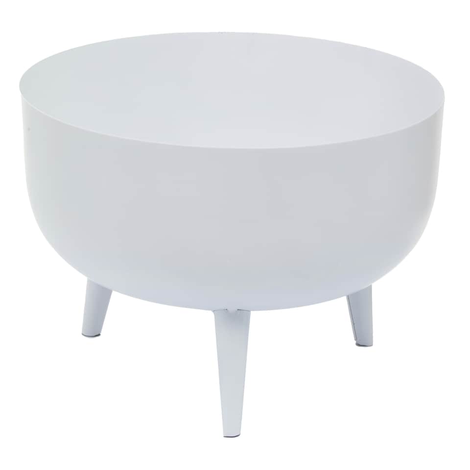 image 1 of Interiors by Premier Portable And Lightweight Design White Planter, Durable Construction Of Garden Pot, Outdoor Garden Pot White