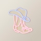 image 3 of ValueLights Cowboy Neon Sign Deoration Wall Light | Multi