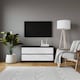 image 4 of URBNLIVING 4 Drawer Wide Chest Of Drawers Bedroom Storage Unit | Multi | Black Carcass + White Drawers