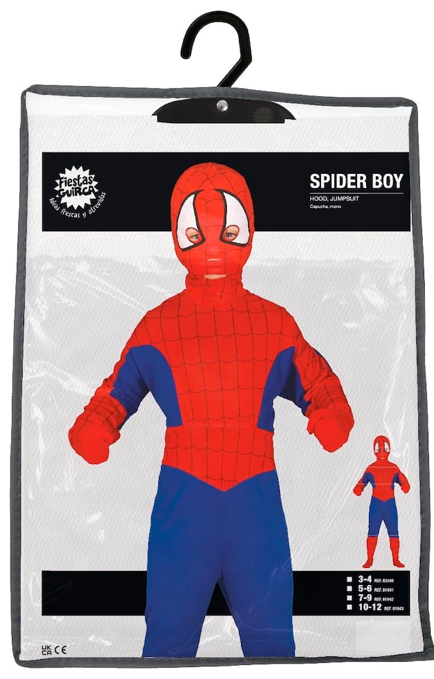 image 1 of Fancy Dress Child Spider Costume - 3-4 Years