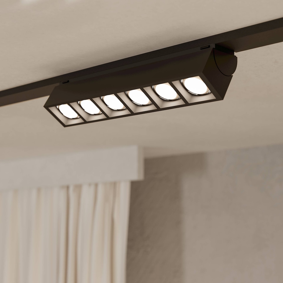 image 1 of EGLO Track Plus Black LED Strip Light WBS