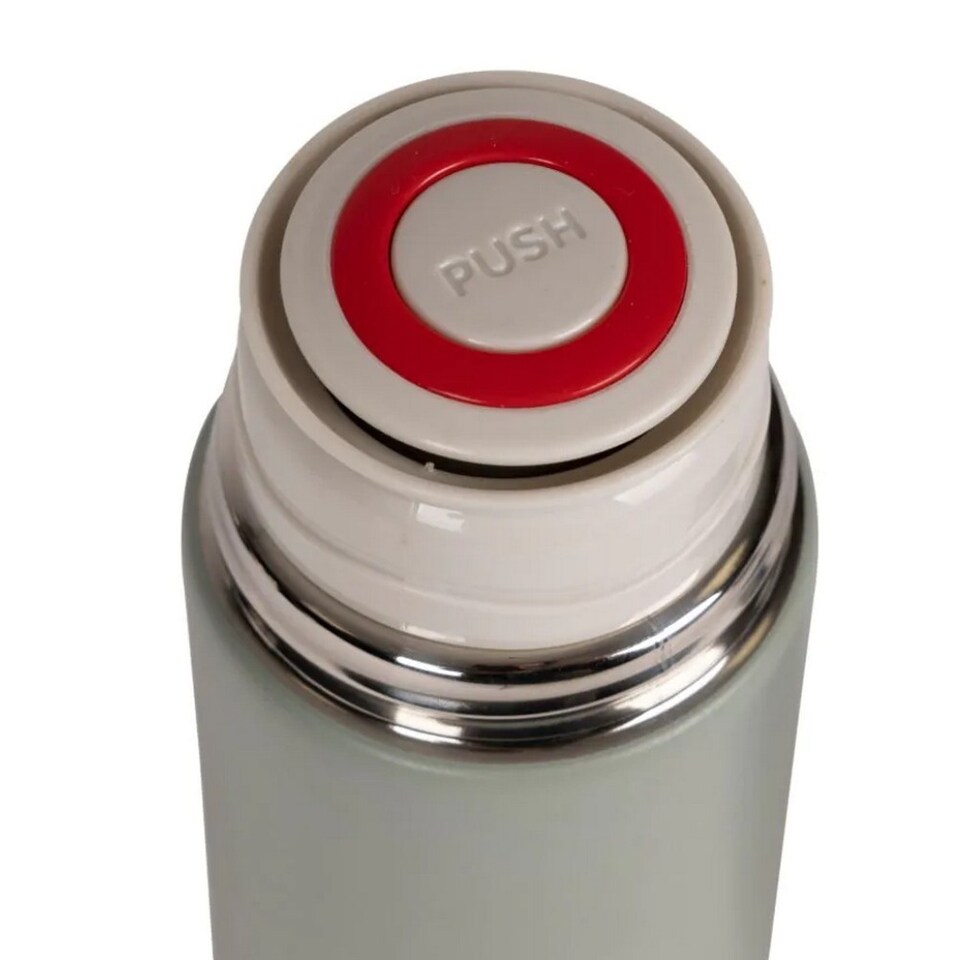 image 1 of Trespass Recce Stainless Steel Flask | Green | Sage | One Size | 1