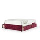 image 1 of Memory Maestro Memory Foam Aubergine Chenille 4 Drawer Divan Set Small Double
