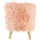image 5 of Premier Kids Pink Faux Fur Chair, Backrest Indoor Accent Chair, Easy to Clean Small Lounge Chair
