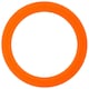 image 4 of Argon Tableware Glass Storage Jar Seals - Large - Orange - Pack of 6