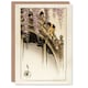image 1 of Helen Hyde Children on The Moon Bridge at Kameido Art Greeting Card