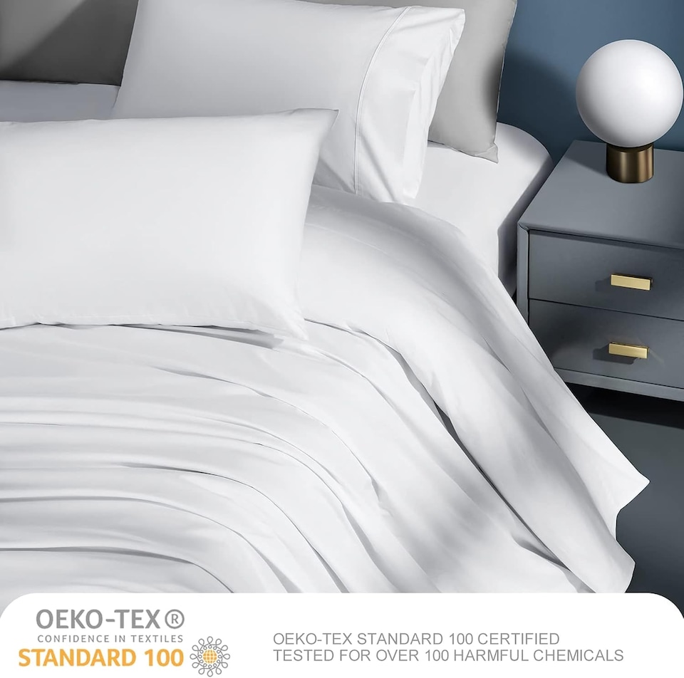 image 1 of Goose Feather & Down Bed Pillows | Soft & Supportive | 74cm × 48cm | Pack of 2