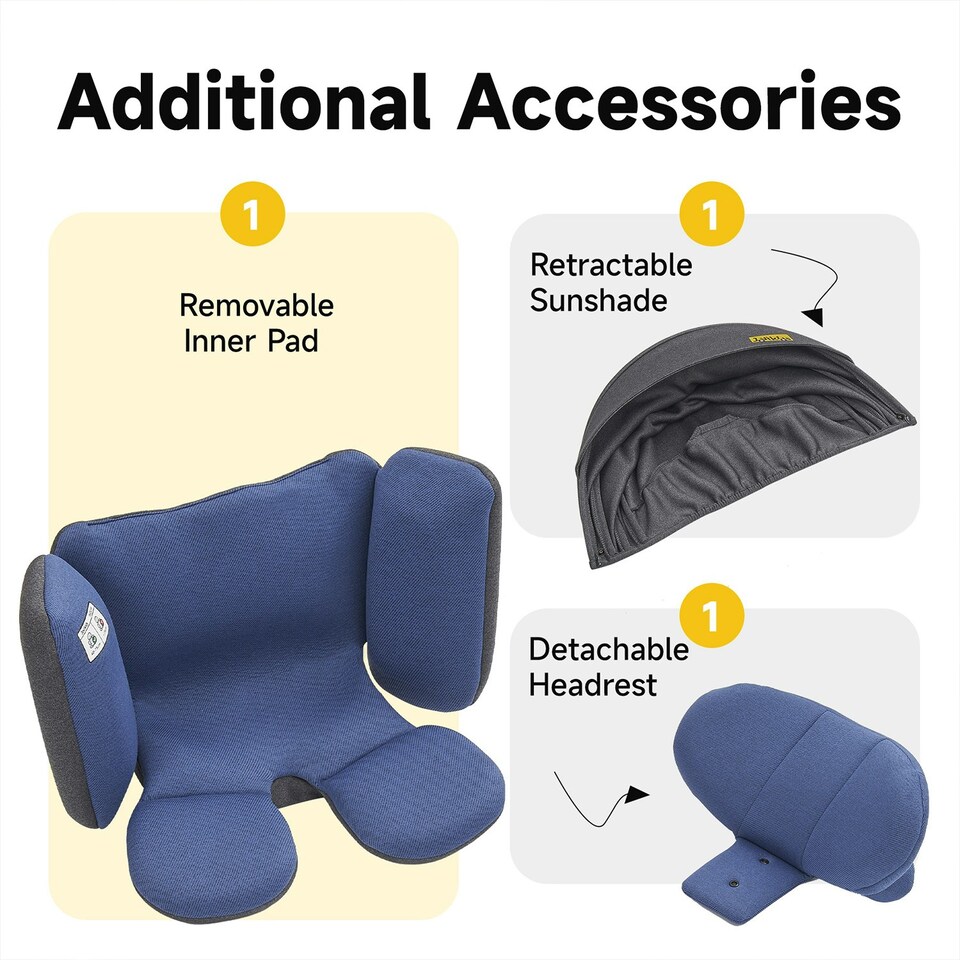 image 1 of JoviKids Spin Ranger Car Seat Blue Blue