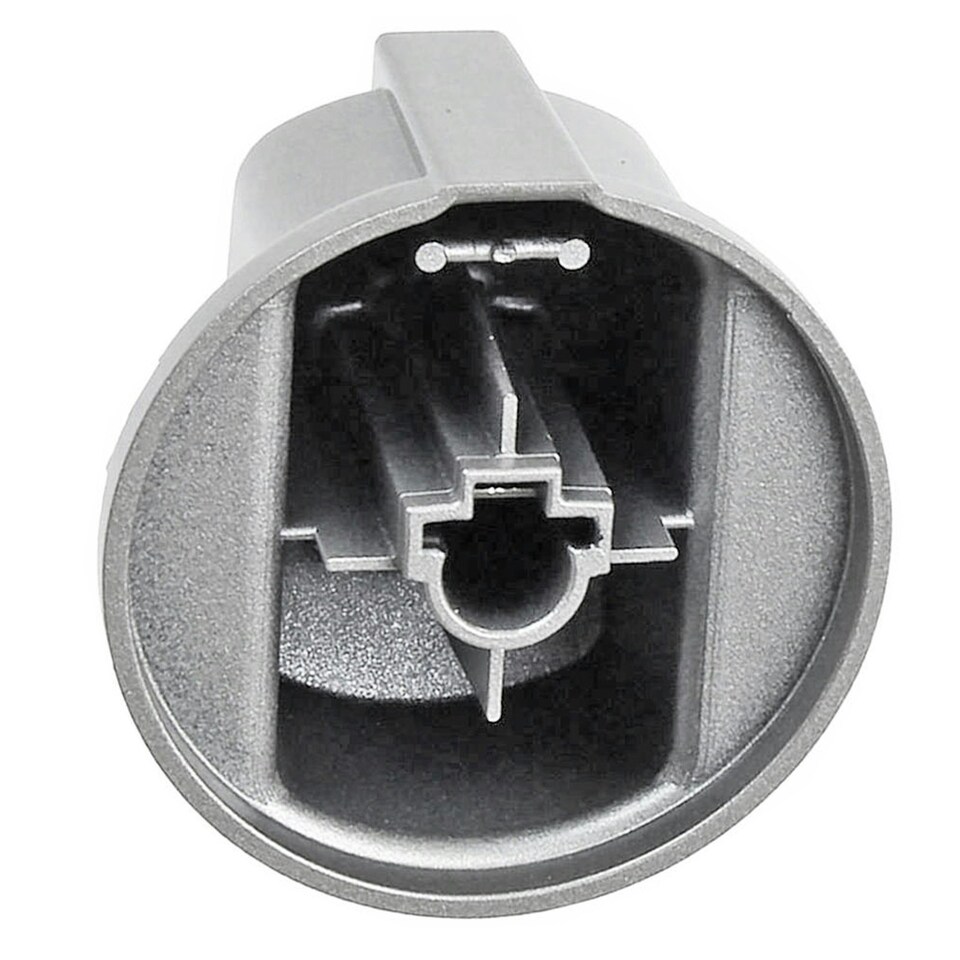 image 1 of SPARES2GO Control Knob Switch Button for Indesit Oven Cooker (Pack of 2, Silver / Inox)