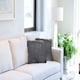 image 2 of Teddy Cushion Cover 43cm x 43cm Charcoal | Grey | Grey