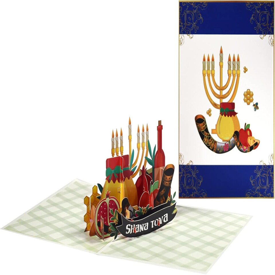 image 1 of Harvest of Joy Rosh Hashanah 3D Pop-Up Greeting Card