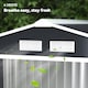 image 8 of Outsunny 7 x 4ft Garden Shed Storage with Foundation Kit and Vents, Dark Grey