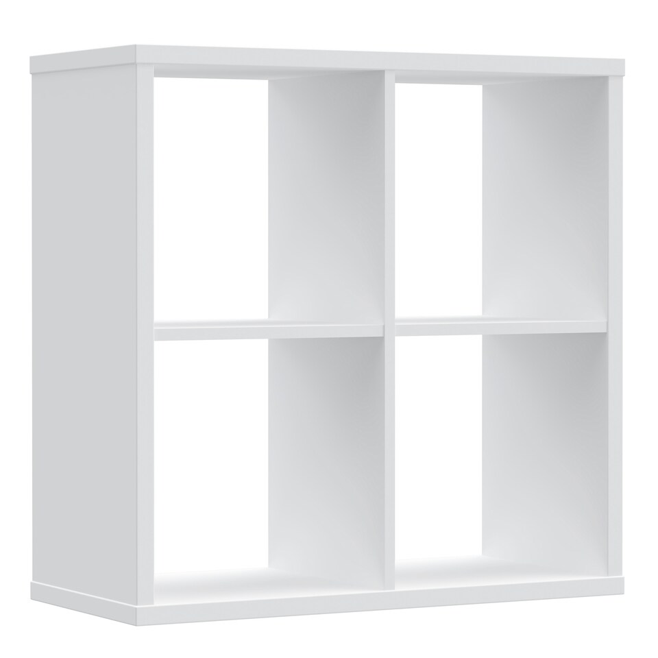 image 1 of Mauro 2x2 Storage Unit in White High Gloss/White