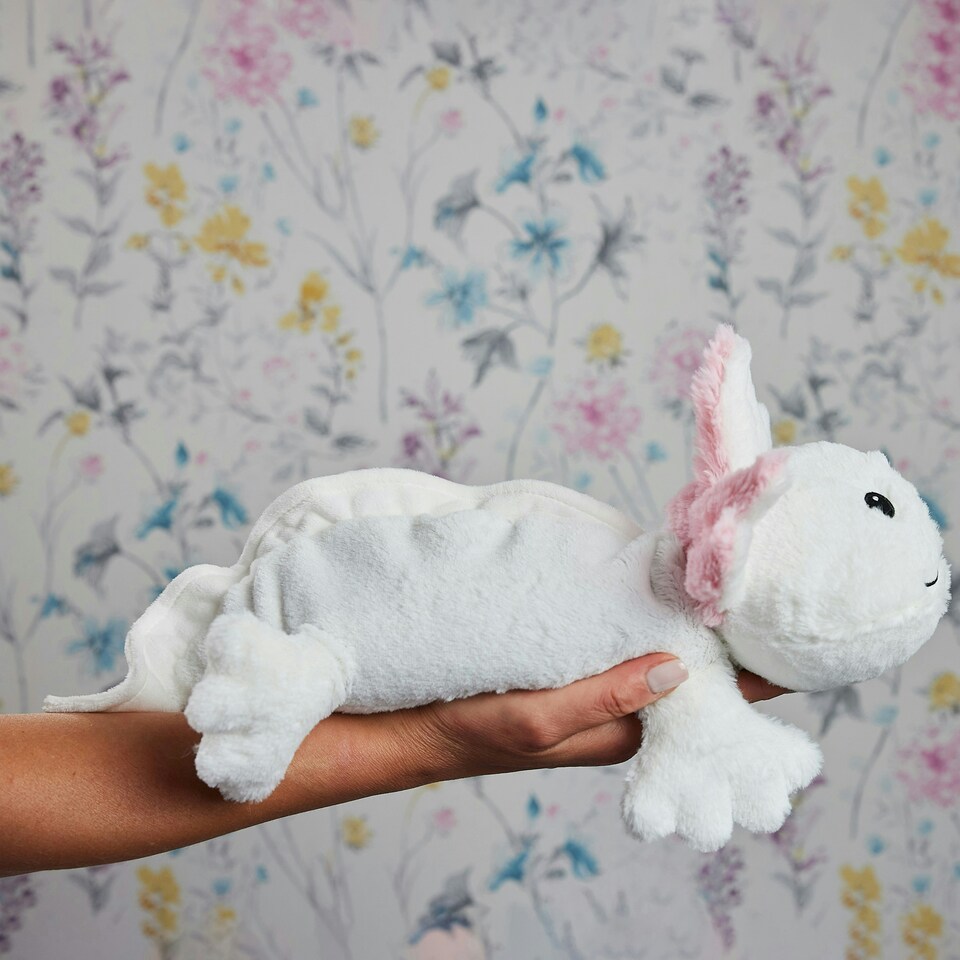 image 1 of Warmies Plush Axolotl Microwavable Weighted Teddy