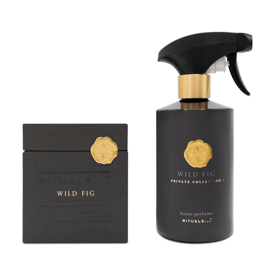 image 1 of Rituals Wild Fig Scented Candle 360g & Home Spray 500ml Gift Bag