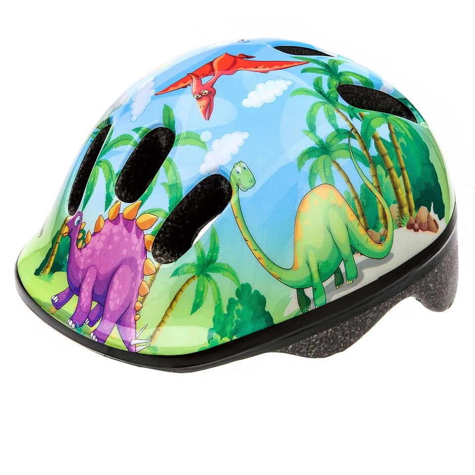 image 1 of Helmet for Kids Toddlers – Lightweight Adjustable Bike Helmet for Boys & Girls – Safety Crash Protection for Cycling, Scooter, Skateboard – MV62 Multi | Dinosaur | XS