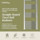 image 2 of Straight Heated Towel Rail Radiator, 459W, 500 x 1600mm, Chrome | Silver | Chrome