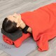 image 2 of Myga Red Fleece Yoga Blanket