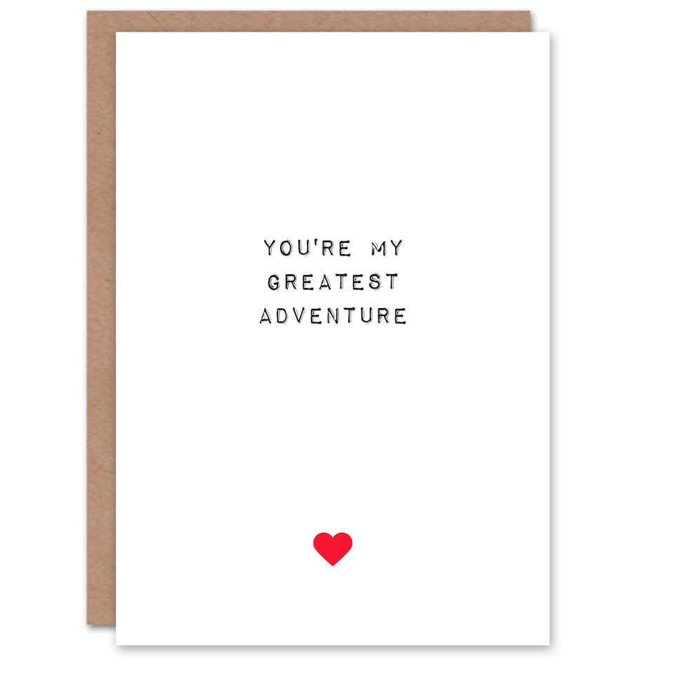 image 1 of You're My Greatest Adventure Anniversary Valentines Day Card