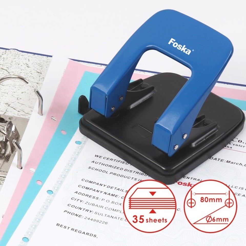 image 1 of Medium Duty Hole Punch with Measuring Guide