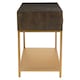image 3 of Interiors by Premier Grey Mango Wood Console Table Gold
