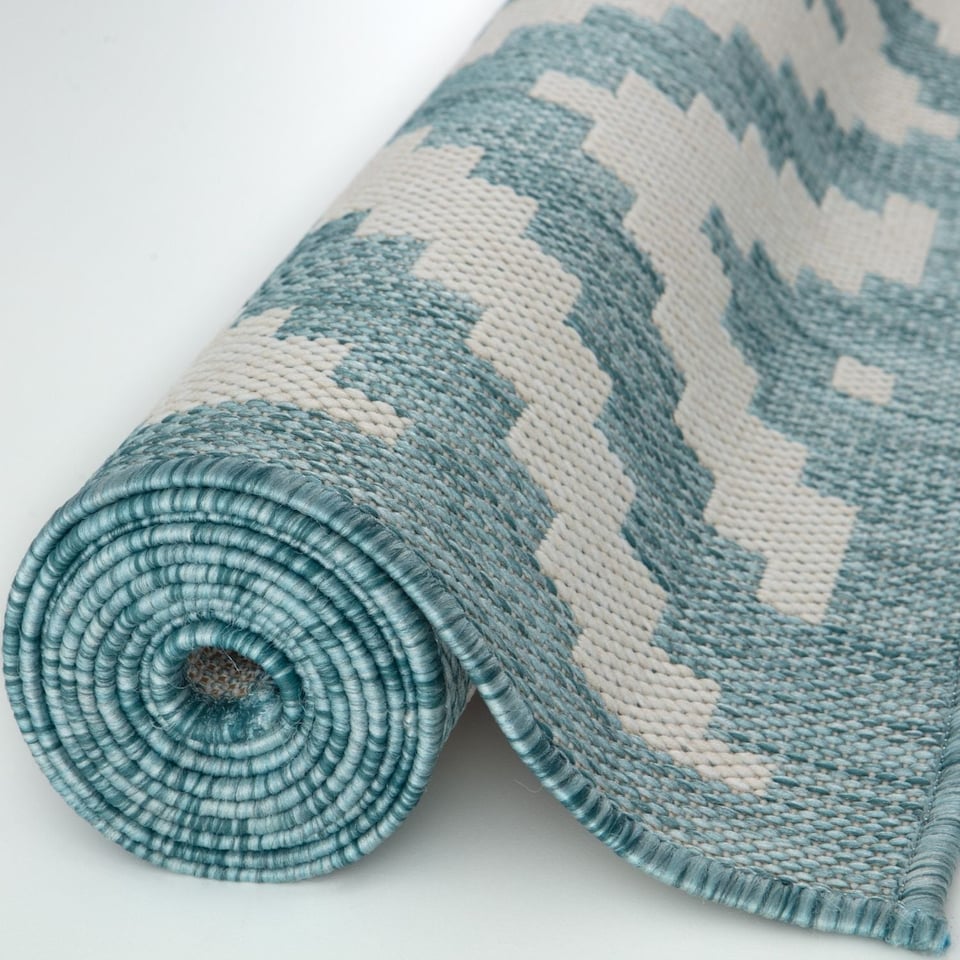 image 1 of The Rugs Outdoor Indoor Diamond Garden Patio Rug Weather Resistant Jet Washable | 100