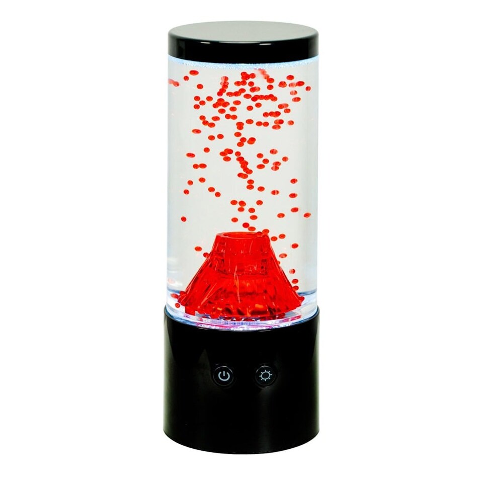 image 1 of ValueLights Villy Tornado Lamp Illuminated Decoration & Integrated Bulb | Black