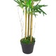 image 3 of 120cm (4ft) Natural Look Artificial Bamboo Plants Trees with Copper Metal Planter | Green | 4ft