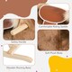 image 4 of HOMCOM Kids Rocking Horse Wooden Plush Children Ride On Toy Rocker Baby Gift Age
