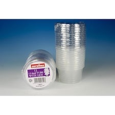 Caroline Round Plastic Tub with Lid 114ml / 4oz 12pk 1431 - One Colour - One Size