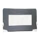 image 1 of Safetots Deluxe Soft Touch Denim Extra Wide Bed Rail, Grey 140cm Wide x 50cm Tall, Toddler Bed Guard For Safety