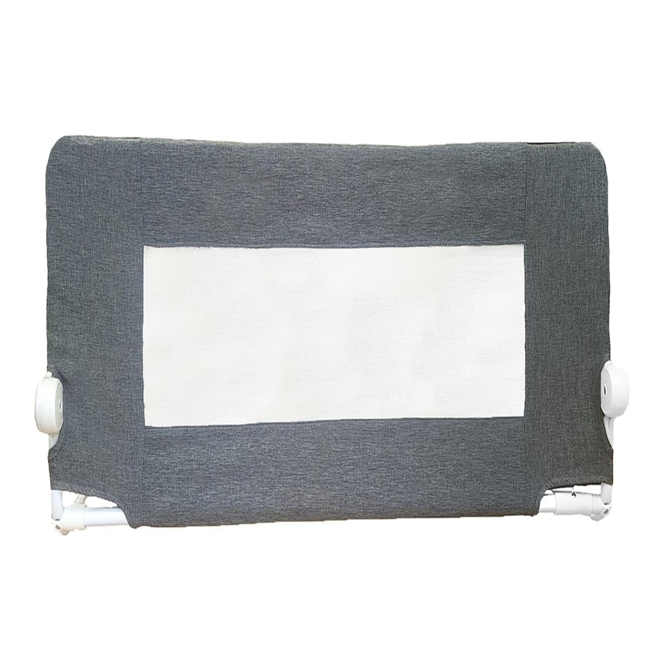 image 1 of Safetots Deluxe Soft Touch Denim Extra Wide Bed Rail, Grey 140cm Wide x 50cm Tall, Toddler Bed Guard For Safety