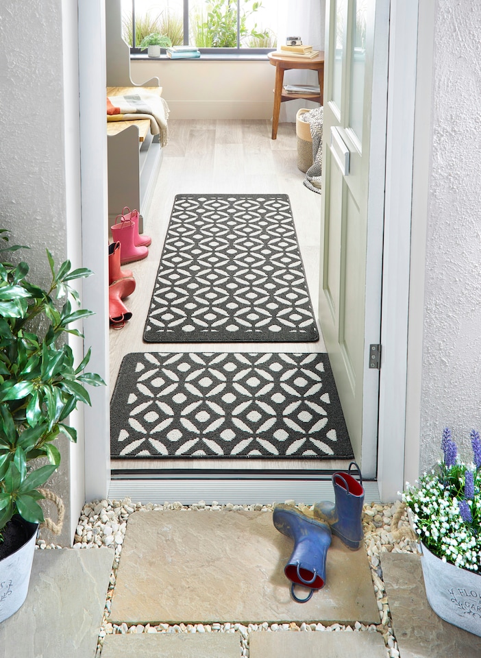 image 1 of My Stain Resistant Mat Crescent Charcoal 67x100