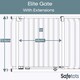 image 3 of Safetots Elite Pressure Safety Gate, 225cm - 234cm, Matt White, Pressure Fit Stair Gate, Baby Gate for Doors Hallways and Spaces, Safety Barrier, Easy Installation