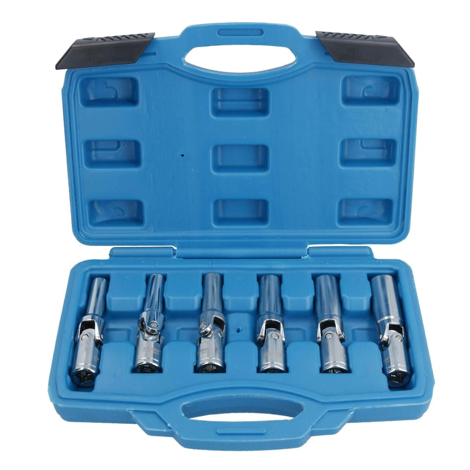 image 1 of Glow Plug Socket Set Metric 3/8 drive 6pc 8mm - 16mm