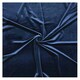 image 3 of Velvet Look Eyelet Ring Top Blackout Curtains - 117cm x 137cm - Navy
