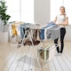 image 7 of COSTWYA Foldable 2-Level Clothes Drying Rack Garment Drying Hanger