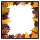 image 2 of Orange & purple autumn (Picture Frame) Brown | Oak | S