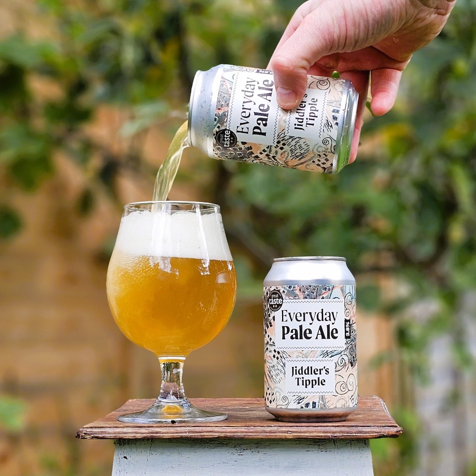 image 1 of Jiddler's Tipple -  Everyday Pale Ale -  3.8% ABV Craft Beer Cans - Vegan Gluten Free Beer - 12 x 330ml