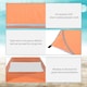 image 3 of Outsunny 2-3 Person Pop up Tent Instant Camping Tent Sun Shade Shelter Orange