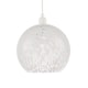 image 2 of Modern Opal White Snowflake 25cm Glass Pendant Ceiling Lighting Shade | White | White | 1