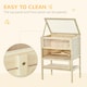 image 4 of PawHut Wooden Hamster Cage w/ Storage Shelf, Openable Top for Gerbils