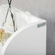 image 6 of kleankin Freestanding Bathroom Storage Unit with Adjustable Shelf, White White