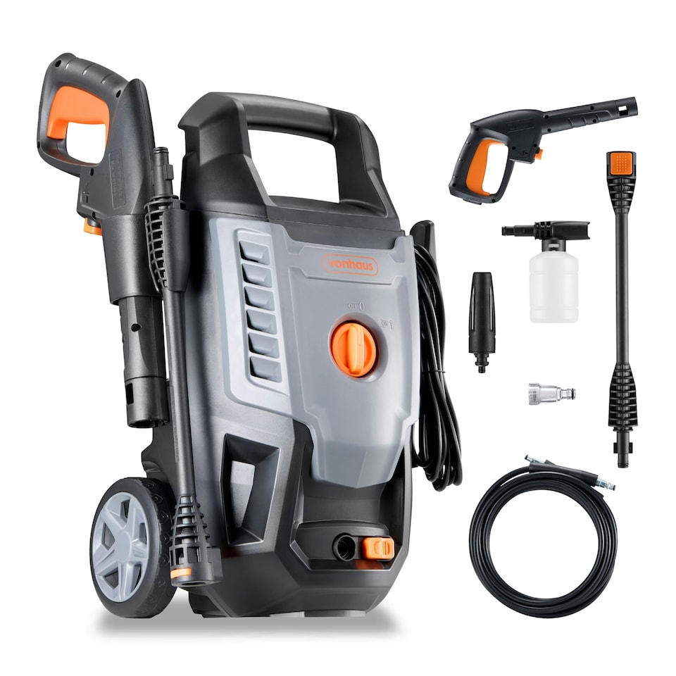image 1 of VonHaus Pressure Washer 1600W Portable Power Jet Washer
