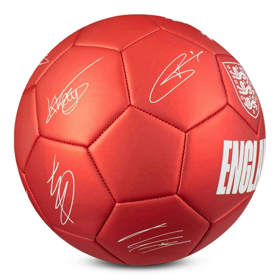 image 1 of England FA Size 5 Phantom Signature Football - Red | Multi