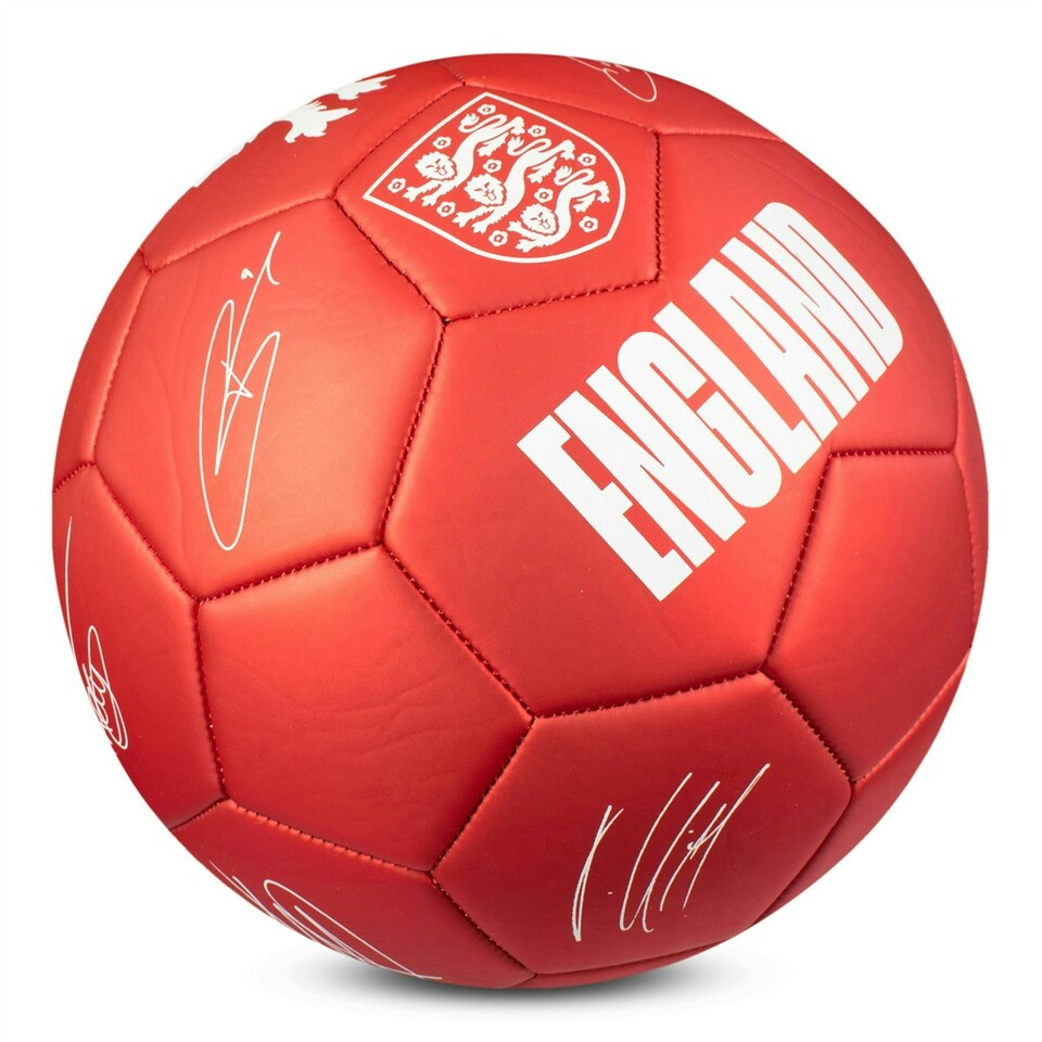 image 1 of England FA Size 5 Phantom Signature Football - Red | Multi
