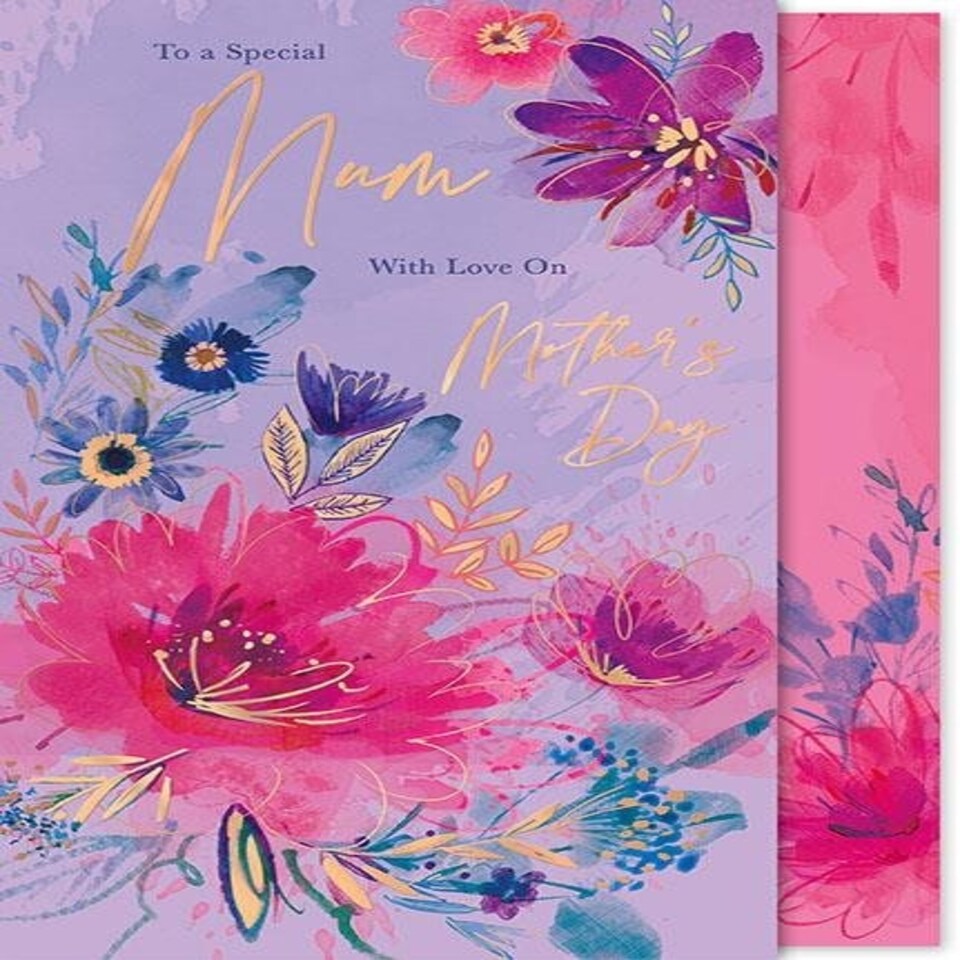 image 1 of Words 'n' Wishes Mother's Day Card to my Mum on Mother's Day, 22 x 15.5 cms, Multi-coloured