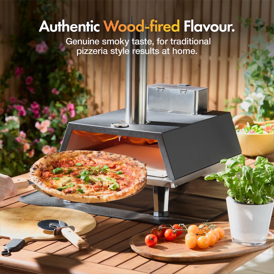 image 1 of VonHaus Pizza Oven Outdoor, for Tabletop with Accessories